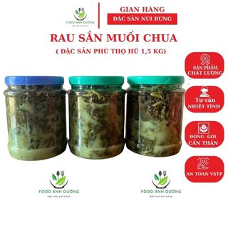 Rau sắn muối chua đặc sản Phú Thọ chuẩn vị không chất bảo quản loại 1,5kg Food Ánh Dương RS-N2