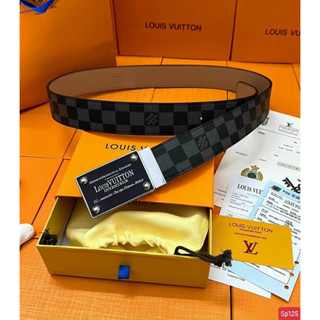 [Full hộp] Dây lưng lv mặt vuông/ Dây nịt nam da sịn