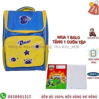 Balo chống gù vải dù chống thấm có phản quang 40x27cm