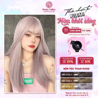 Thuốc nhuộm tóc màu KHÓI SÁNG Molokai siêu dưỡng, nhuộm tóc an toàn tại nhà lên màu chuẩn  - Pretty Valley Hair