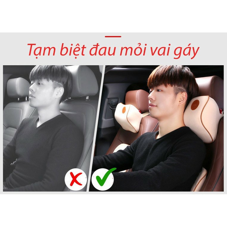 Gối Tựa Lưng Tựa Đầu Cho Ghế Văn Phòng Và Ô tô Bằng Cao Su Non Nguyên Khối Cao Cấp | BigBuy360 - bigbuy360.vn
