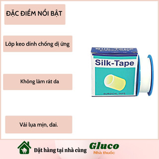 Băng dính cuộn vải y tế- SILKTAPE