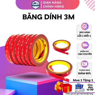 Băng Dính Hai Mặt – Băng Dính 3M – Cường Lực 2 Mặt Siêu Dính Chính Hãng 3M Hai Loại Đục Và Trong