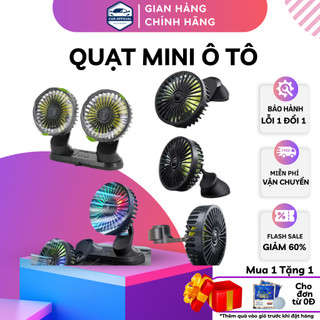 Quạt Ô Tô – Quạt Xe Ô Tô – Mini 12V Xoay Thông Minh Để Trên Ô Tô Nhỏ Gọn Cực Mát