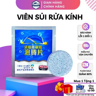 Nước rửa kính ô tô - viên sủi rửa kính – gói 1 viên pha 4 lít nước dung dịch rửa kính đậm đặc