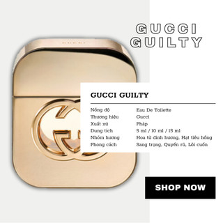 Nước Hoa Gucci Guilty EDT 5ml /10 ml /15ml - Nữ