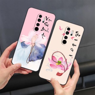 Ốp lưng xiaomi redmi note 8 pro mẫu tài lộc,thư pháp, chữ an, nhẫn,chữ tâm