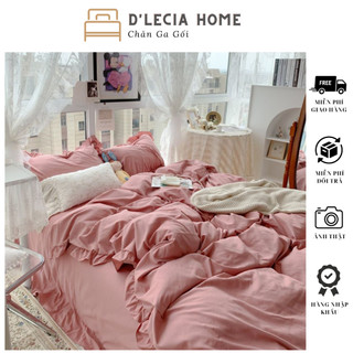 Set Cotton Tici Viền Bèo - set 4 món nhập khẩu - Chất liệu cotton thoáng mát
