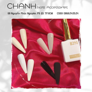 Sơn Gel B281 TRắng - Đen - Trắng đục - Trắng Sữa - Đỏ Lẻ màu Chất Sơn Mướt Đặc Chuẩn Màu Đẹp