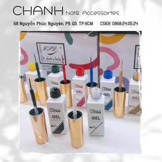 Gel cọ nét csd nail cao cấp 12ml, gel vẽ cọ nét gel nail csd nét nhỏ mảnh dài tỉa nét siêu mảnh