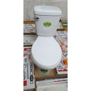 Bồn cầu tay gạt két rời Minh Long, kích thước:( 688mm*370mm*770mm ) men sáng đẹp