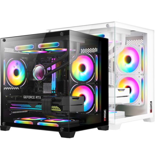 Vỏ Case Máy Tính MAGIC AQUA-M ULTRA Black / White (M-ATX, No Fan)