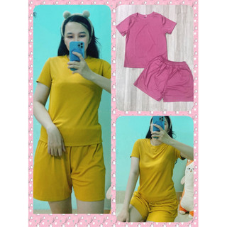 Đồ bộ nữ thun gân đùi mặc nhà, set đồ nữ mặc nhà mùa hè dành cho nữ