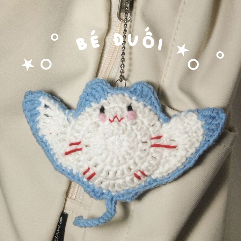 Móc khoá Cá Đuối dễ thương - Handmade by Chanchan crochet