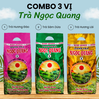 Combo 3 vị trà ngọc quang - trà sâm dứa & trà hương lài & trà hương đào