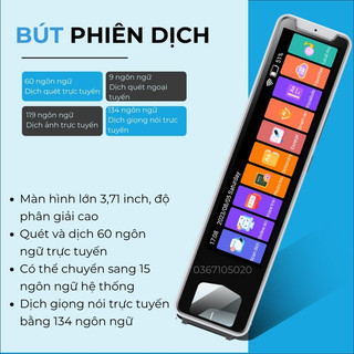 Bút phiên dịch I-tek S - Máy thông dịch, phiên dịch đa chiều chuẩn xác nhiều loại ngôn ngữ tối ưu cho tiếng Việt