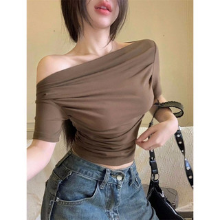 Áo thun borip lệch vai ngắn tay 🍫🍫🍫51