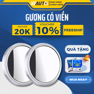 Gương Cầu Lồi Oto – Gương Cầu Lồi – Xóa Điểm Mù 360 Độ Ô Tô, Loại Có Viền