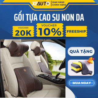 Gối Tựa Đầu Ô Tô - Tựa Lưng Ô Tô - Bộ Tựa Ghế Xe Hơi Chất Liệu Da Bọc Cao Su Non Cao Cấp