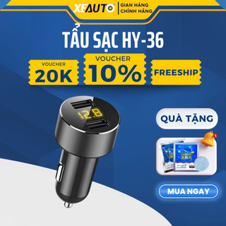 Tẩu sạc ô tô – tẩu sạc nhanh ô tô – bộ chia sạc xe hơi usb hyundai cao cấp hy-36