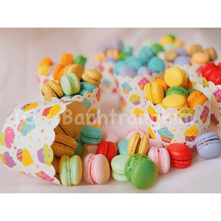 Bánh macaron mini size ( Chọn vị hộp nắp nhôm cao cấp )
