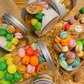 Bánh macaron mini size ( Chọn vị hộp nắp nhôm cao cấp )