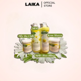 Bộ Chăm Sóc Da Cơ Bản Hoa Cúc, Bộ 4 Chai Sữa Rửa Mặt Kem Massage Tẩy Da Chết