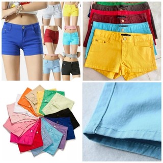 [HÀNG MỸ] Quần shorts jeans Industrial Cotton denim kaki màu trơn trẻ trung
