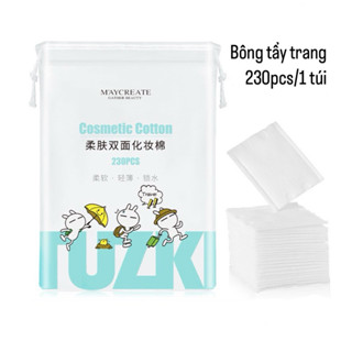 Bông Tẩy Trang 3 Lớp 230 Miếng Cotton - Siêu Dày, Siêu Mềm Mịn