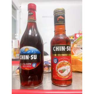  Chai Nước Mắm Cá Cơm Biển Đông Chin-Su 720ml Chin-Su Cá Hồi 500ml 