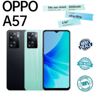 Điện thoại thông minh Oppo A57 | 4GB + 128GB | SIÊU VOOC 33W | Loa âm thanh nổi siêu tuyến tính l Pin lớn 5000 mAh