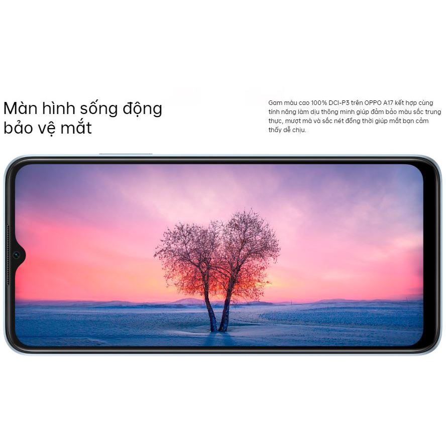 OPPO A17 Thiết kế tựa da thời thượng Camera AI 50MP Pin khủng 5000mAh Bộ nhớ 64GB + RAM mở rộng đến 4GB | BigBuy360 - bigbuy360.vn