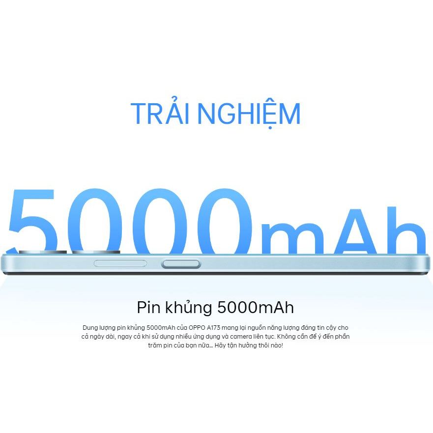 OPPO A17 Thiết kế tựa da thời thượng Camera AI 50MP Pin khủng 5000mAh Bộ nhớ 64GB + RAM mở rộng đến 4GB | BigBuy360 - bigbuy360.vn