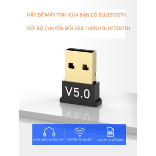 USB Bluetooth PC, Laptop thu phát sóng bluetooth 5.0