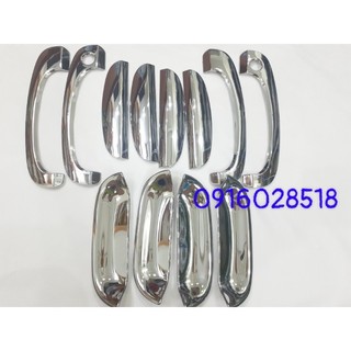Bộ ốp tay nắm và hõm cửa huyndai getz loại dày mạ crom cao cấp get 2008 2009 2010