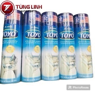 Chai xịt bóng nội thất TOYO làm sạch mọi vết bẩn ô tô 500ml