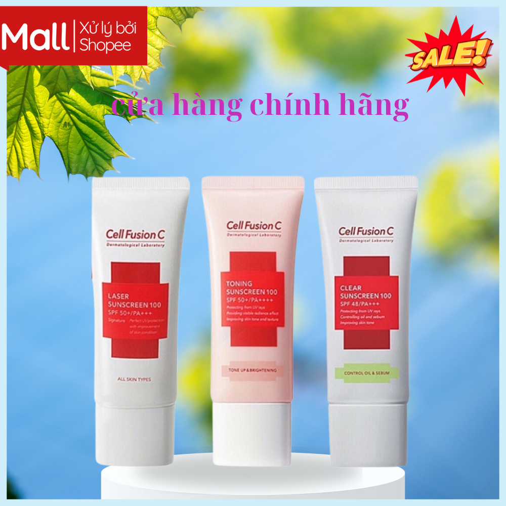 Kem Chống Nắng Cell Fusion C Toning Sunscreen 100 Spt50+ PA++++ Màu Hồng