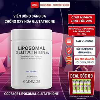Viên Uống Trắng Da CODEAGE Glutathione Liposomal 500mg và 1000mg, Glutathione Mỹ - Chống Oxy Hóa, Tăng Sinh Collagen -60