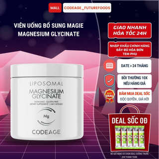 Viên Uống Bổ Sung Magie Codeage Liposomal Magnesium Glycinate 240 Viên - Thực Phẩm Bổ Sung Không Biến Đổi Gen