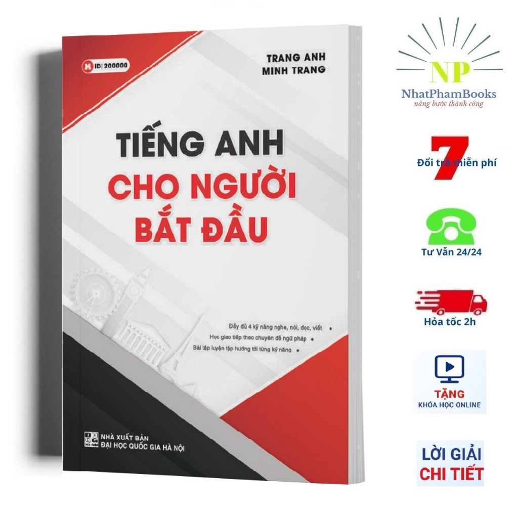 Sách  - Tiếng Anh Cho Người Bắt Đầu - Cô Trang Anh | BigBuy360 - bigbuy360.vn