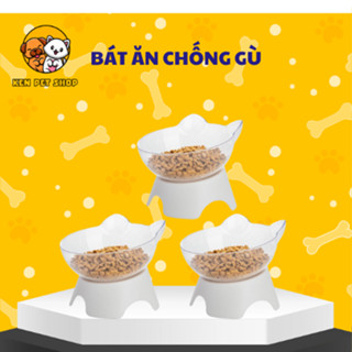 Bát Cổ Cao Chống Gù Cao Dành Cho Chó Mèo Bát Cho Mèo Cao 11.5 Cm Ken Pet Shop