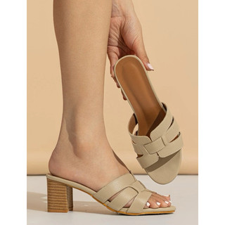 Sandal đế vuông gót cao 6cm