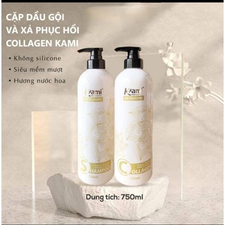 Cặp dầu gội xả phục hồi hương nước hoa cao cấp Kami siêu mềm mượt