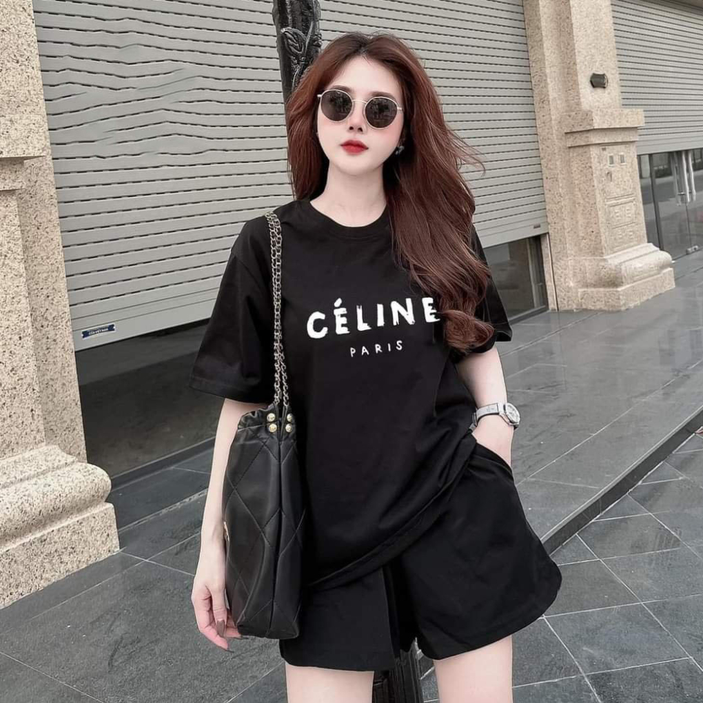 Set bộ đùi mặc nhà phom rộng chất cotton su cho nữ rẻ đẹp đơn giản mùa hè bigsize 40-75kg in célin | BigBuy360 - bigbuy360.vn