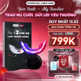 Trắng răng Smilee  Extra, trắng răng từ 3-6 tone sau một liệu trình giúp hơi thở thơm mát tự tin. Hàng chính hãng