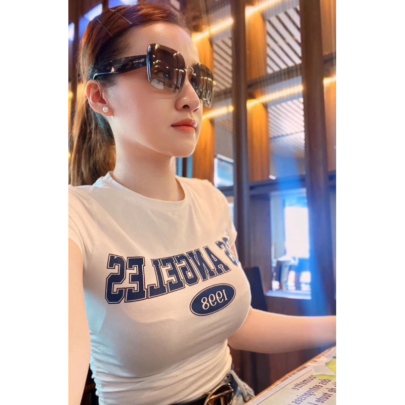 𝐁𝐥𝐨𝐨𝐦𝐢𝐧𝐠𝐨𝐫𝐝𝐞𝐫 - Áo crotop slim fit (sẵn xanh M)