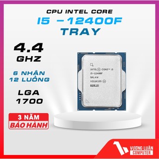Bộ vi xử lý cpu intel core i5-12400f tray new