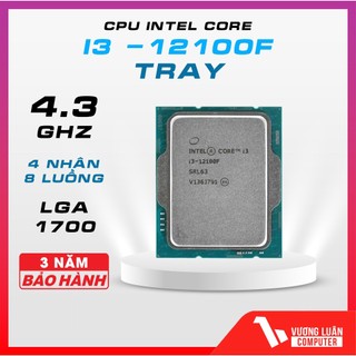 Cpu intel core i3-12100f tray