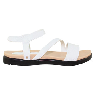 Sandal đế bằng nữ Bita's SYN.286 (Trắng + Đen + Kem)