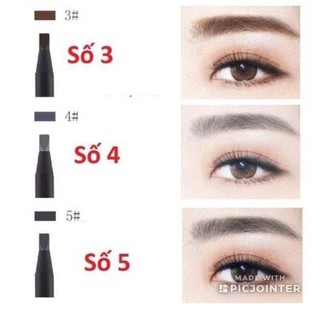 Chì Đá Haozhuang Chính Hãng - Phẩy Sợi Lông Mày Siêu Nét, Bền Màu